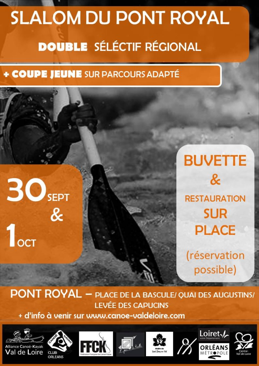 Coupe jeunes et double séléctif régional slalom du pont Royal 30 Sept et 01 Oct